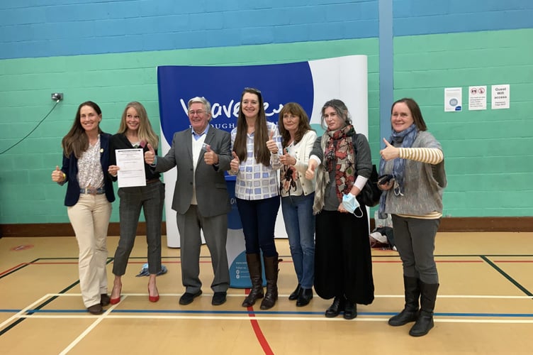 Cllr Barton (left) and Cllr Ellis (second right) have been punished