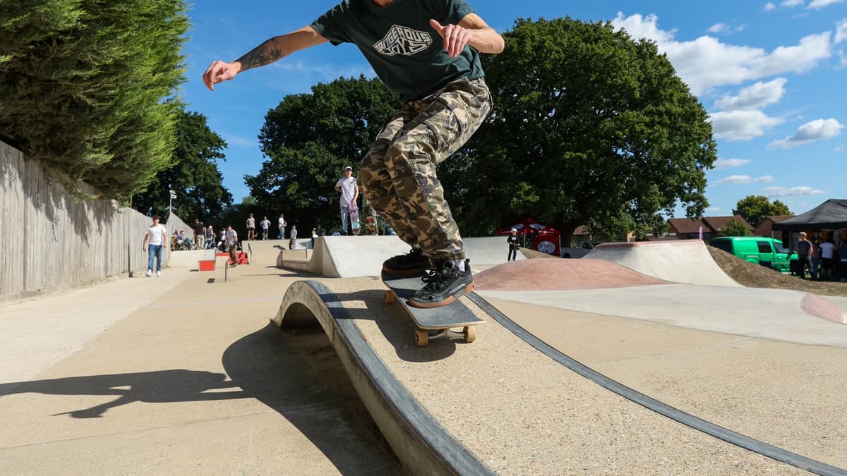 Skate jam celebrates opening of Petersfield's new skate boards ramps