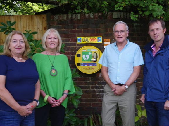 Cllr Debbie Curnow-Ford, Barbara Homer, Keith Clayton and Cllr Tom Hanrahan