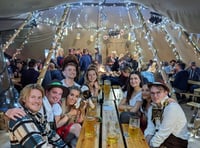 Plenty of people wore lederhosen at Haslemere Oktoberfest