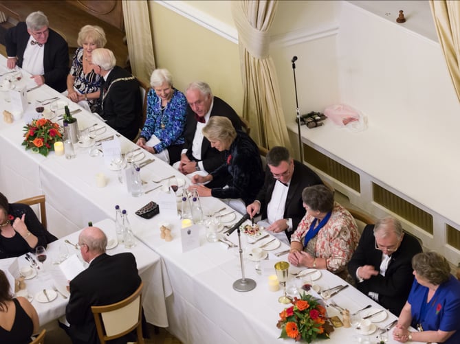 A previous Farnham Venison Dinner at Farnham Castle