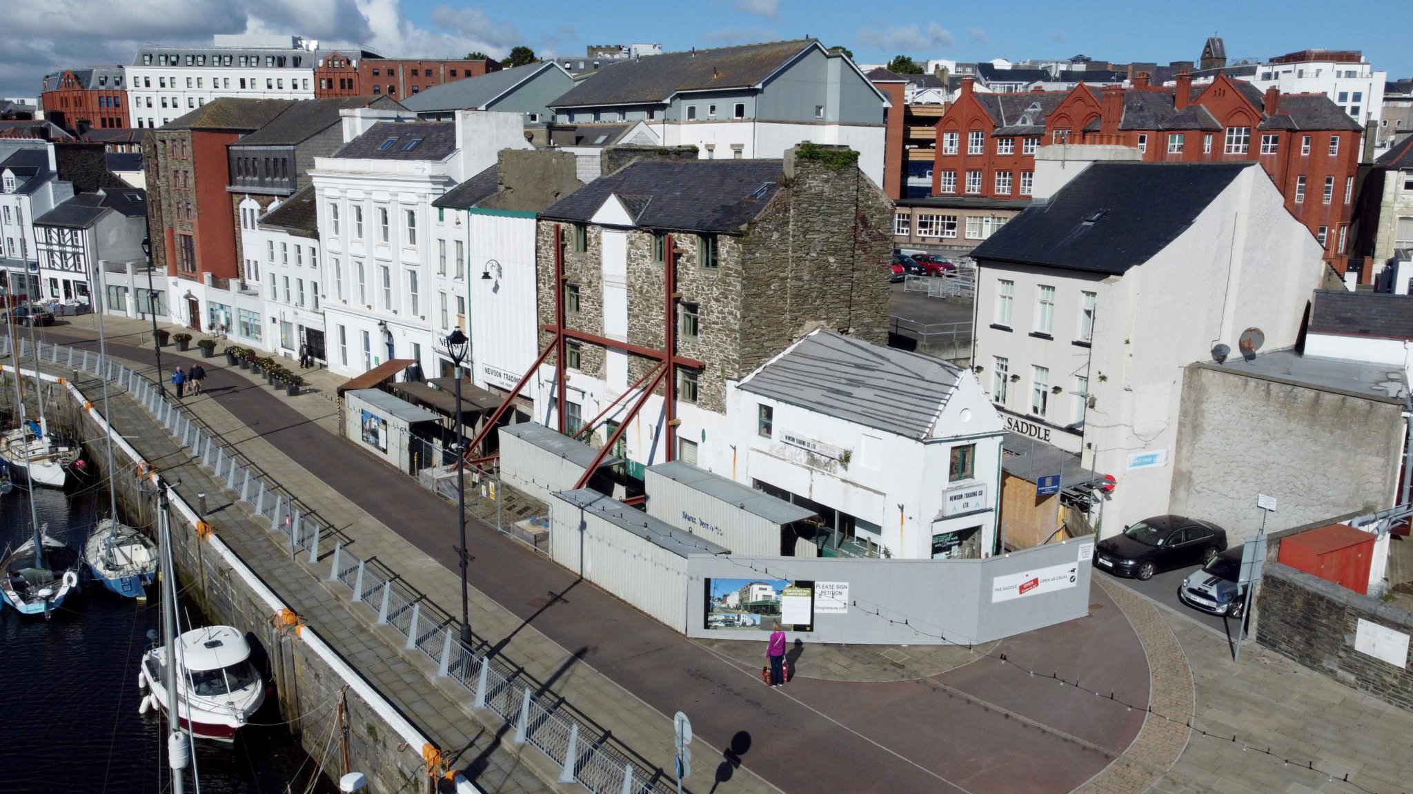 The site of the former Newson’s shop on North Quay, Douglas -