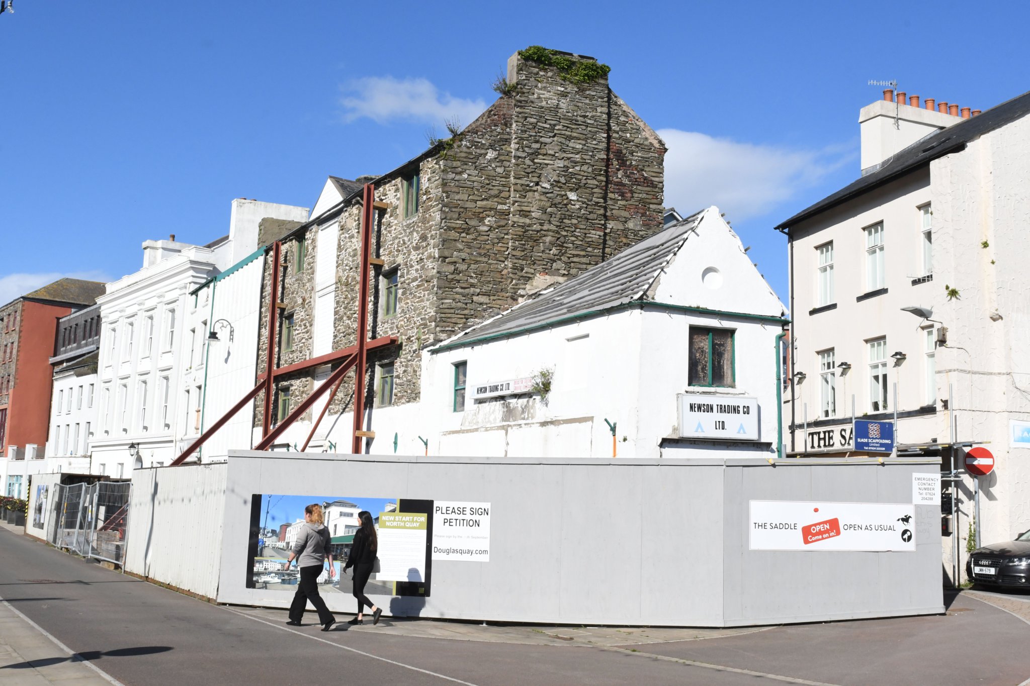 The site of the former Newson’s shop on North Quay, Douglas -