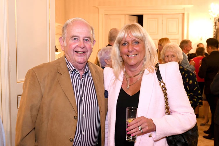 A reception at Government House to celebrate 10 years of the Manx Breast Cancer Support Group - David Gawne and Julie Stokes