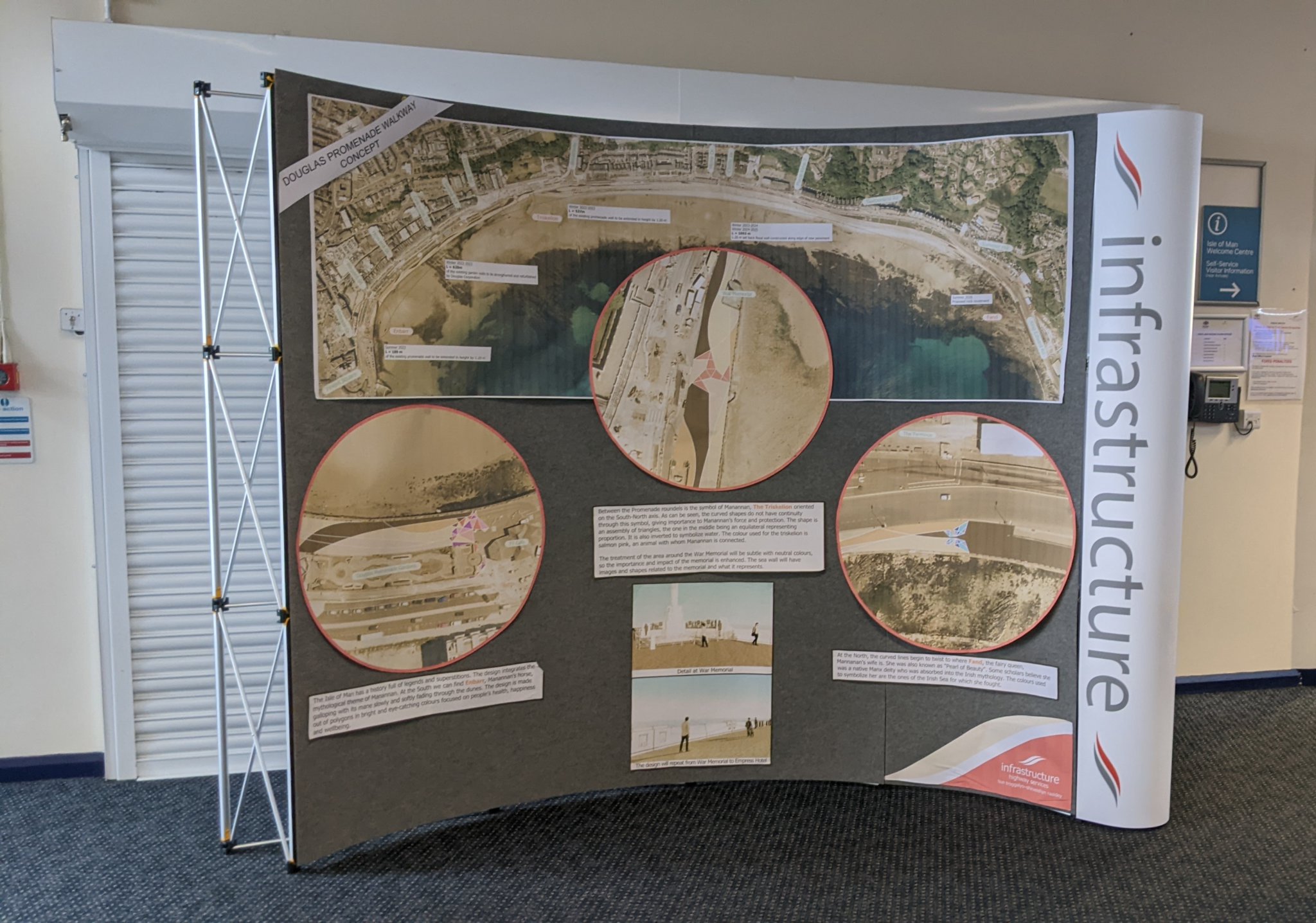 Concept designs for Douglas promenade walkway are on display at the Sea Terminal