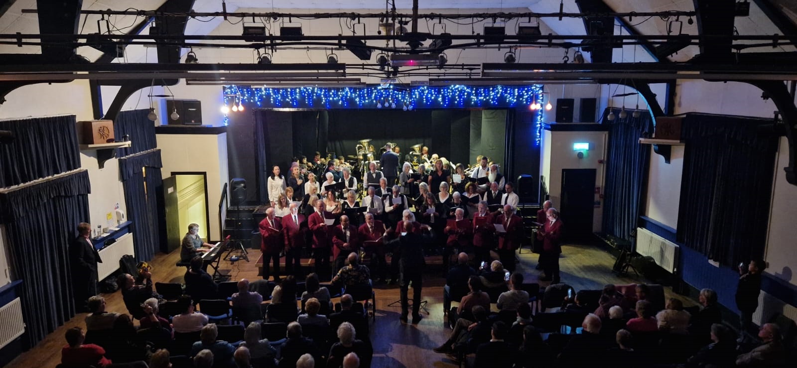 Forest Singers were joined by Cinderford Town Band, Drybrook Male Voice Choir and Ukrainian refugees for the concert
