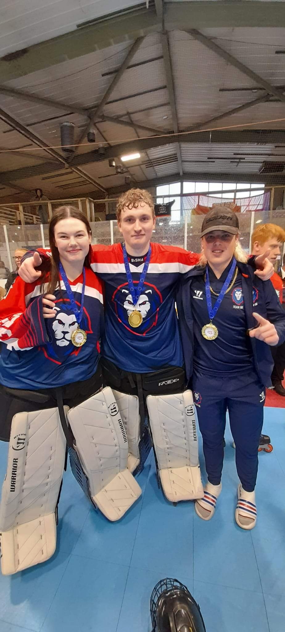 Alex Cole with some of his Team GB teammates and also pictured inset.