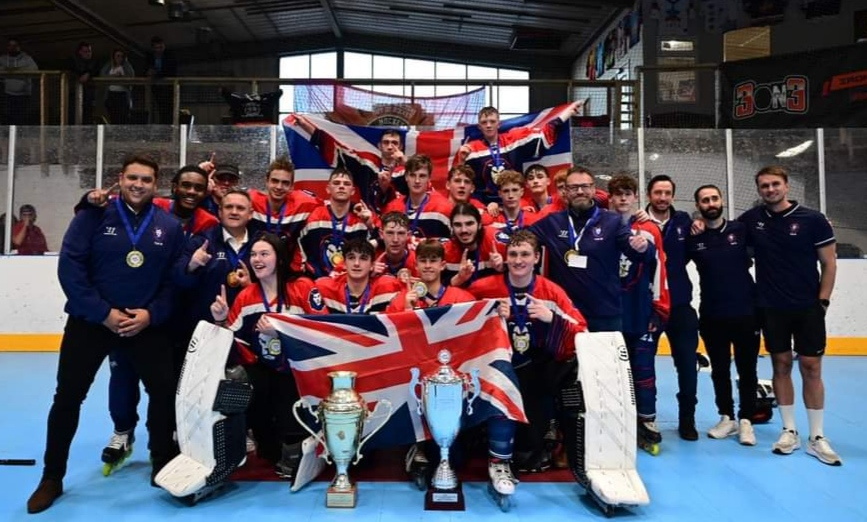 Alex Cole with some of his Team GB teammates.
