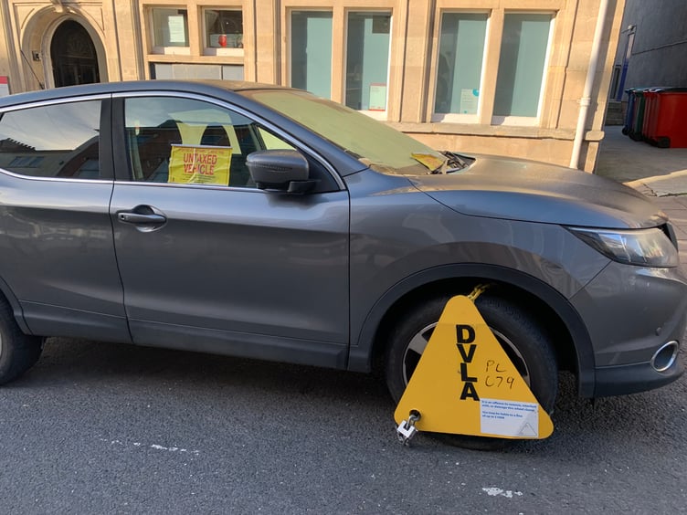 Clamped cars in Kingsbridge