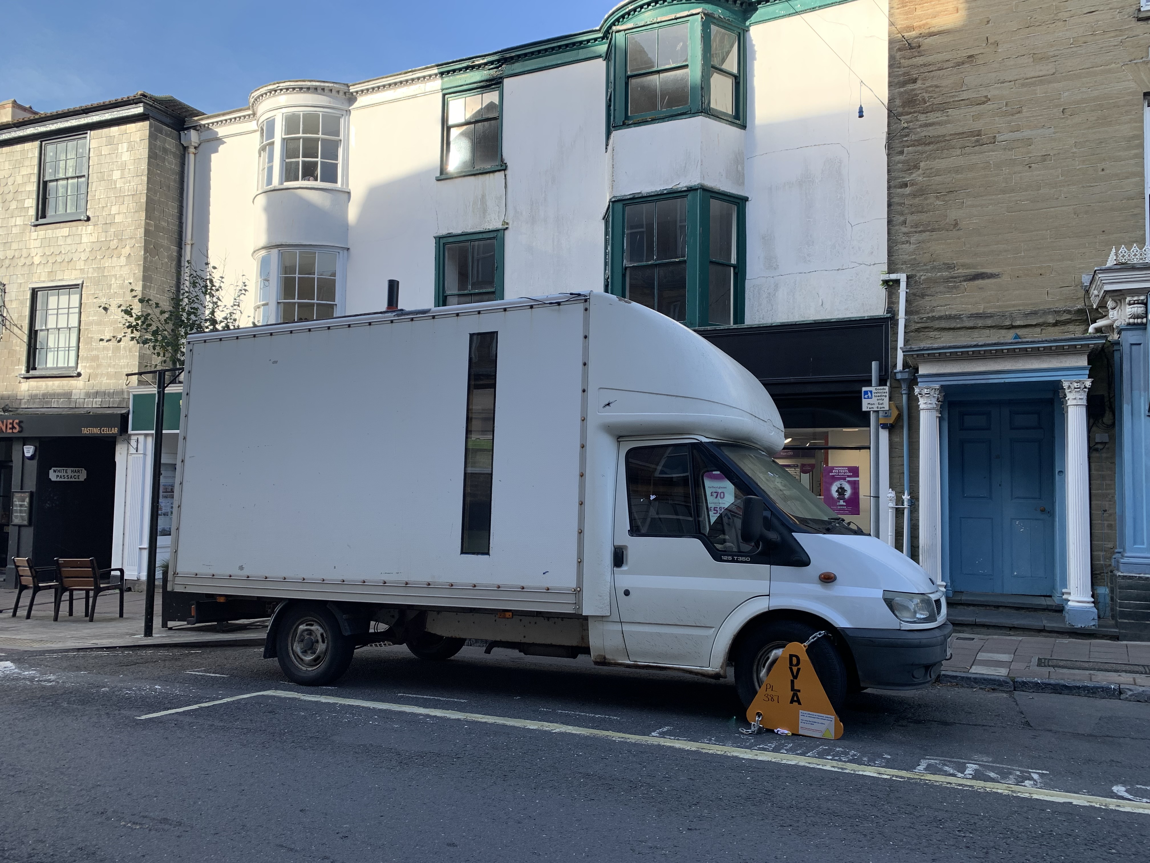 Clamped cars in Kingsbridge