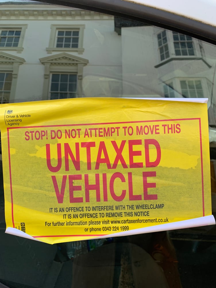 Clamped cars in Kingsbridge