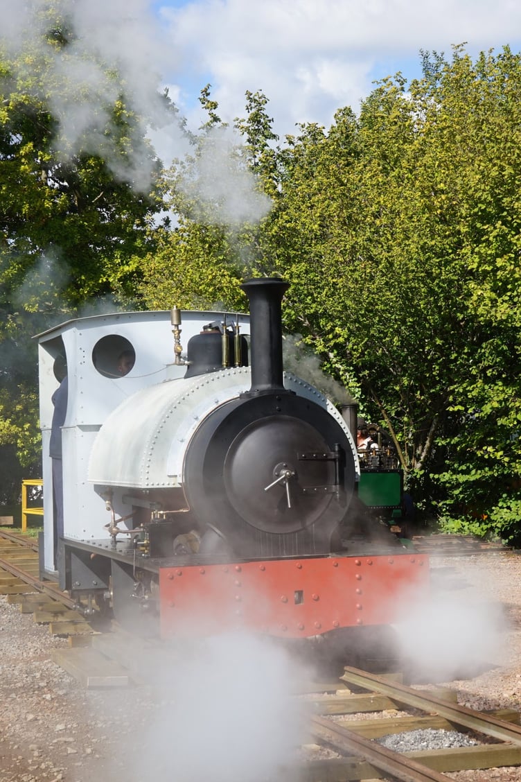 The new Falcon 0-4-2ST steaming in public for first time