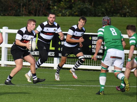Ben Brown with Nathan Phillimore and Reece Stennett in support
