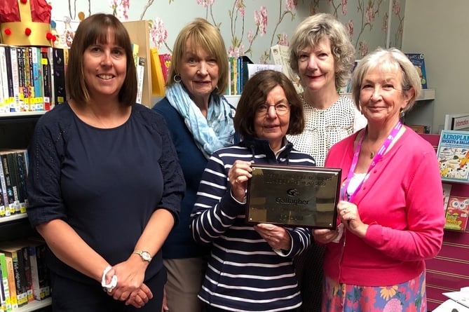 A plaque to show that Odiham Parish has won the Hampshire Association of Local Councils’ Hampshire and Isle of Wight Village of the Year award 2022.