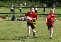 Three hundred pupils learn key skills in area tag rugby festival