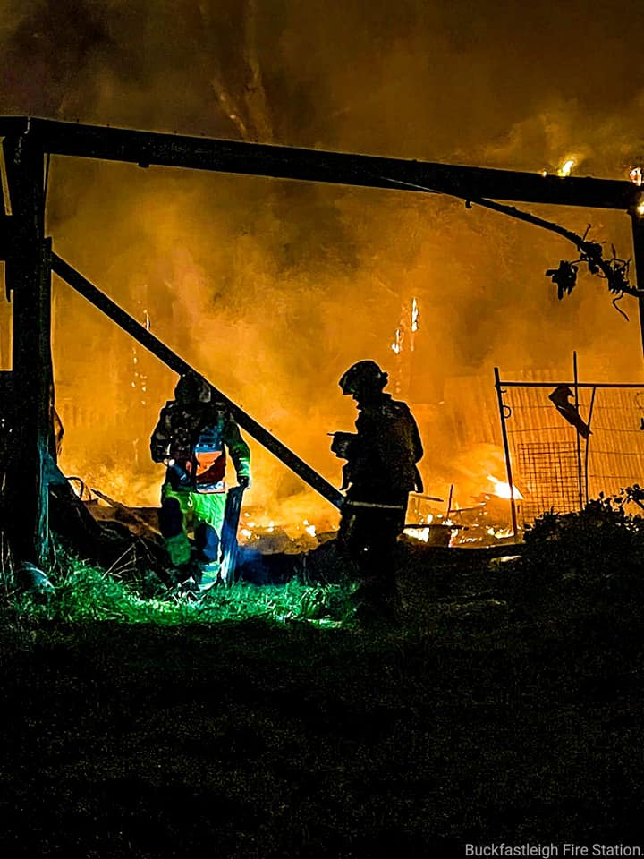 Barn Fire South Brent