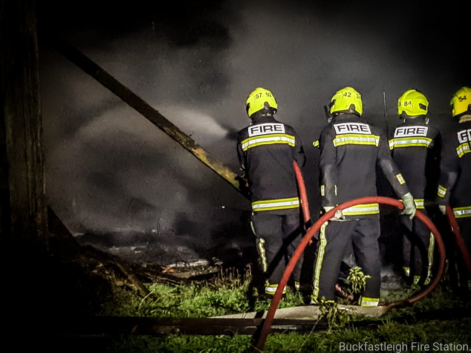 Barn Fire South Brent
