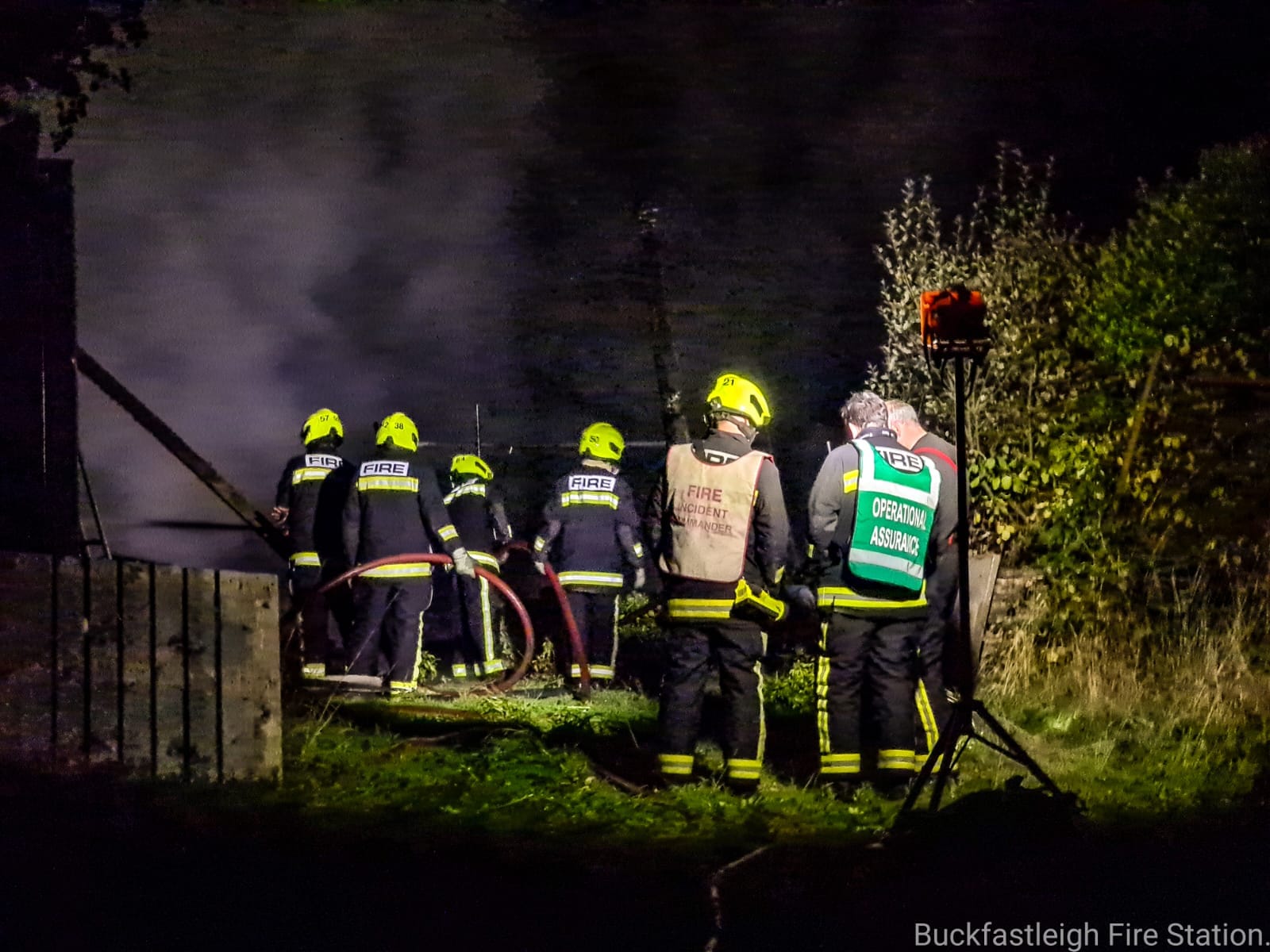 Barn Fire South Brent