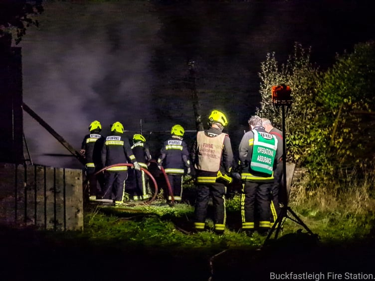 Barn Fire South Brent