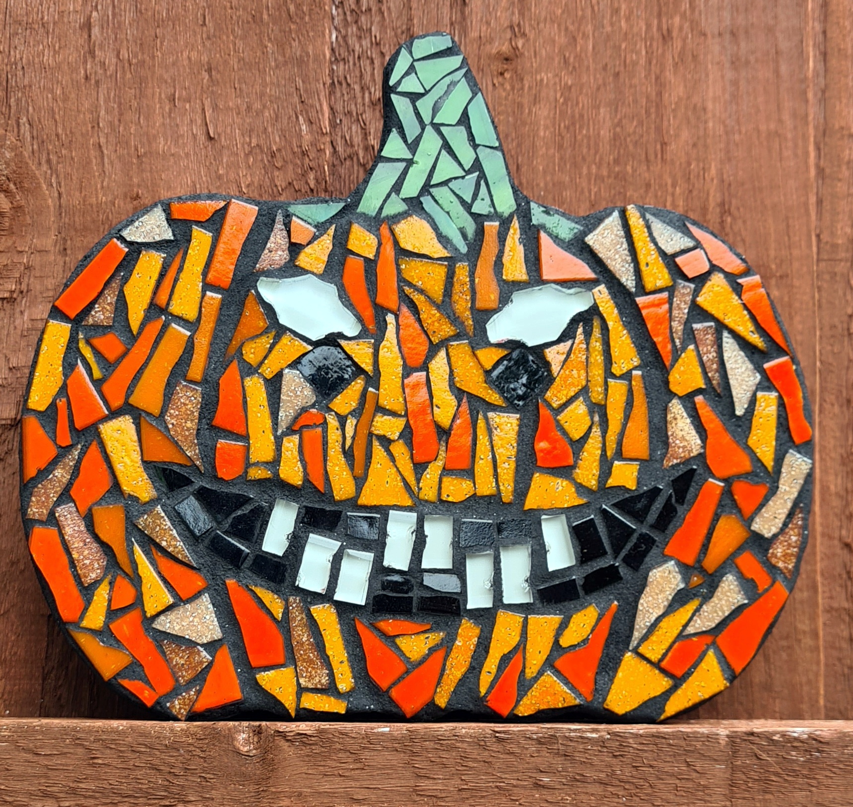 Kirsty Freemans mosaic pumpkin