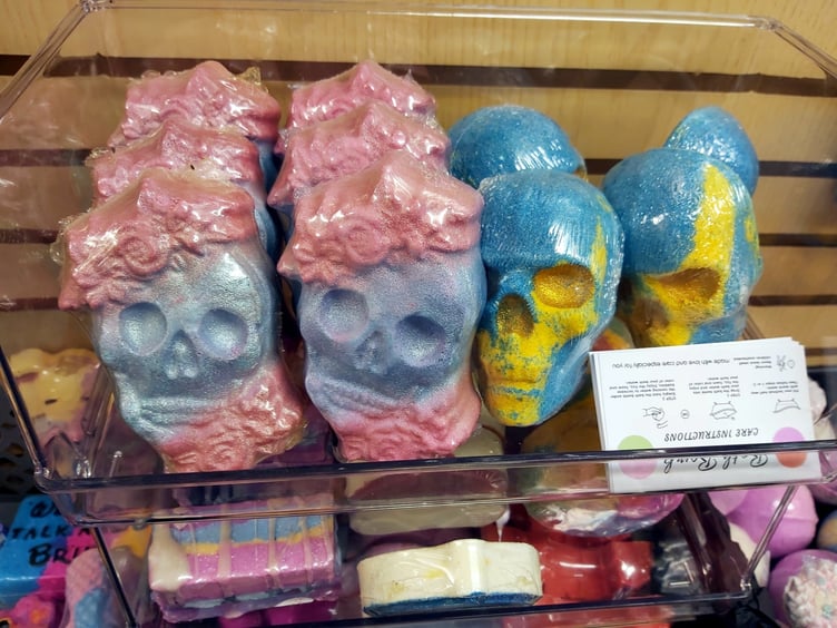 Skull soaps at Unique Crafts