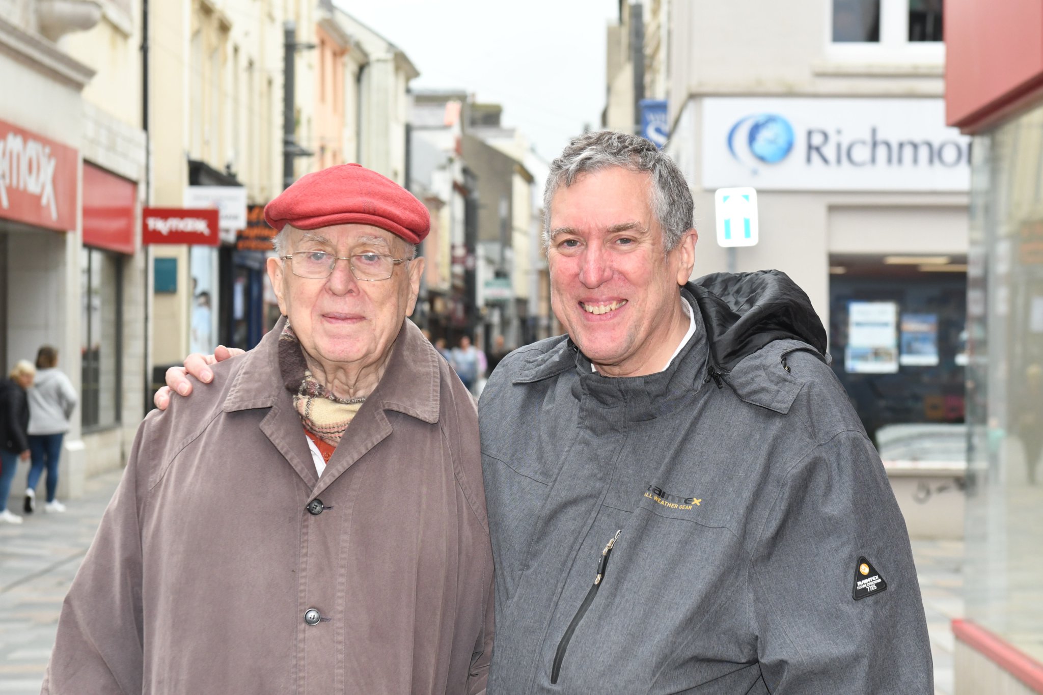 Public opinions on Christmas-themed gifts appearing in shops - father and son Joseph Seeldrayers and Anthony Seeldrayers (Governor’s Hill)