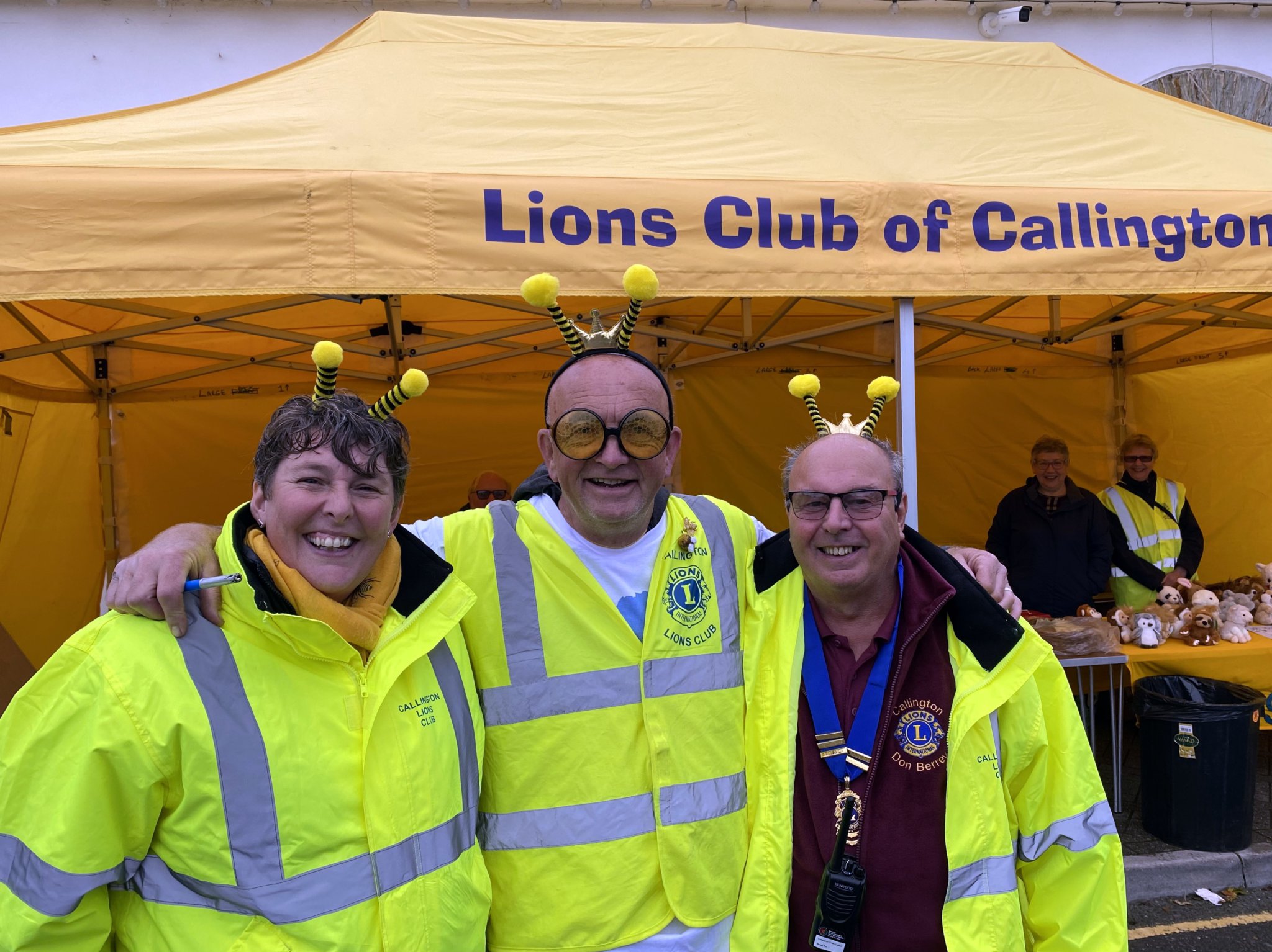 Some of the Callington Lions members getting into the spirit of the event.