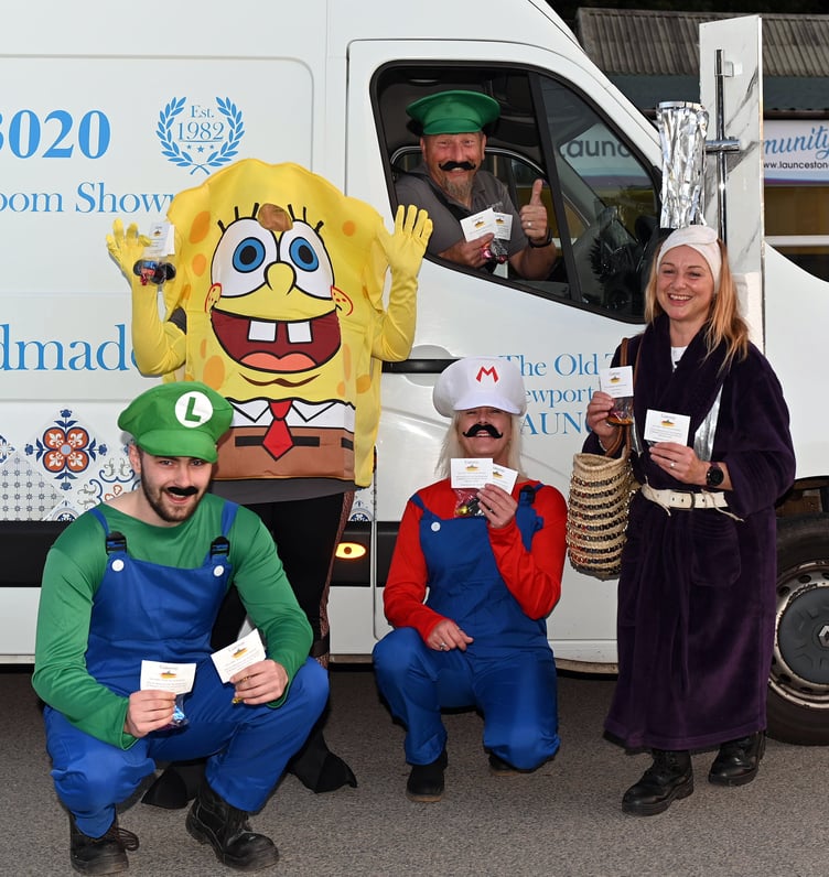Giving their support to the carnival are the staff of Gateway Tiles and Bathrooms Launceston