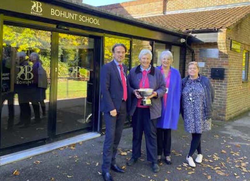 Liphook Women’s Institute Centenary Cup is presented to Bohunt School