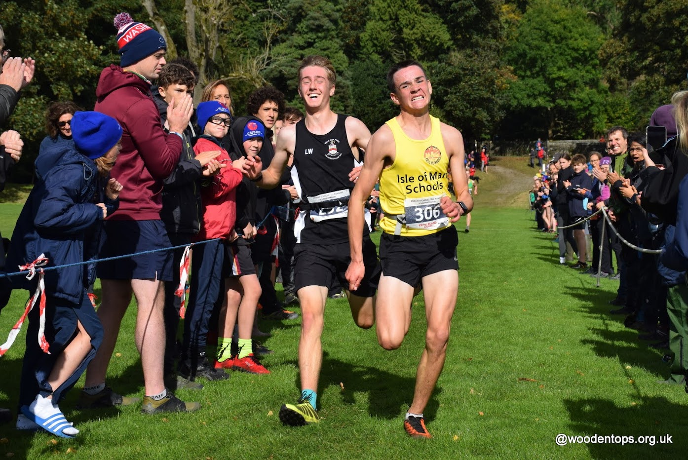 Isle of Man Schools team at English Schools Fell Running Champs, NYorks, Oct 2022