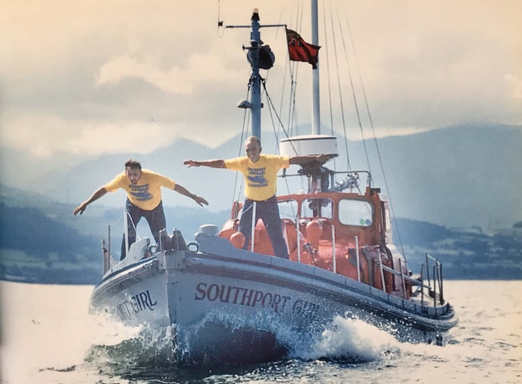 John Shawcroft (right) on Southport Girl. Photo: Richard Williams