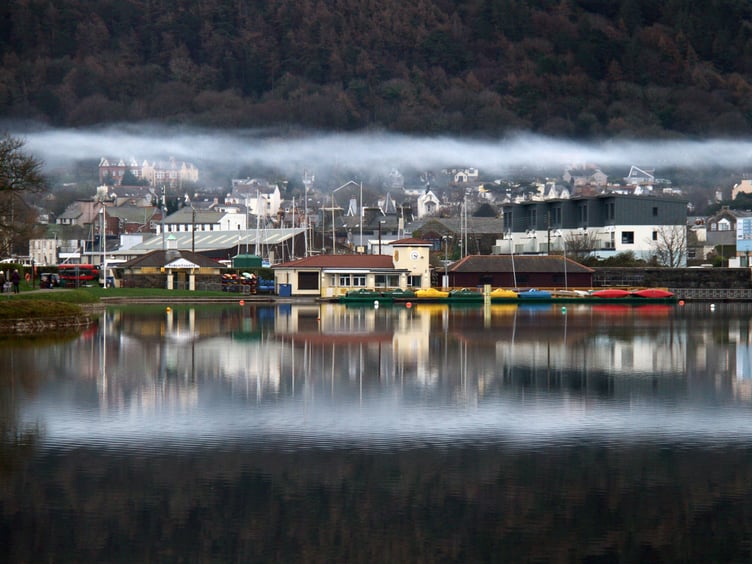 Smoke on the Water, Mooragh Park by Tony Curtis