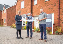 Ceremony to mark the opening of new energy efficient housing