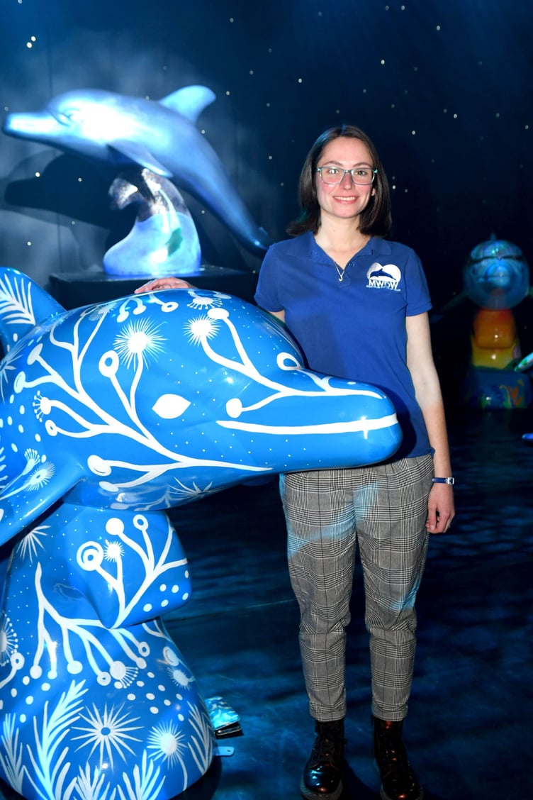 The final auction event for the ‘Big Splash’ campaign, raising money for Hospice Isle of Man - pictured is Jen Adams of the Manx Whale and Dolphin Watch