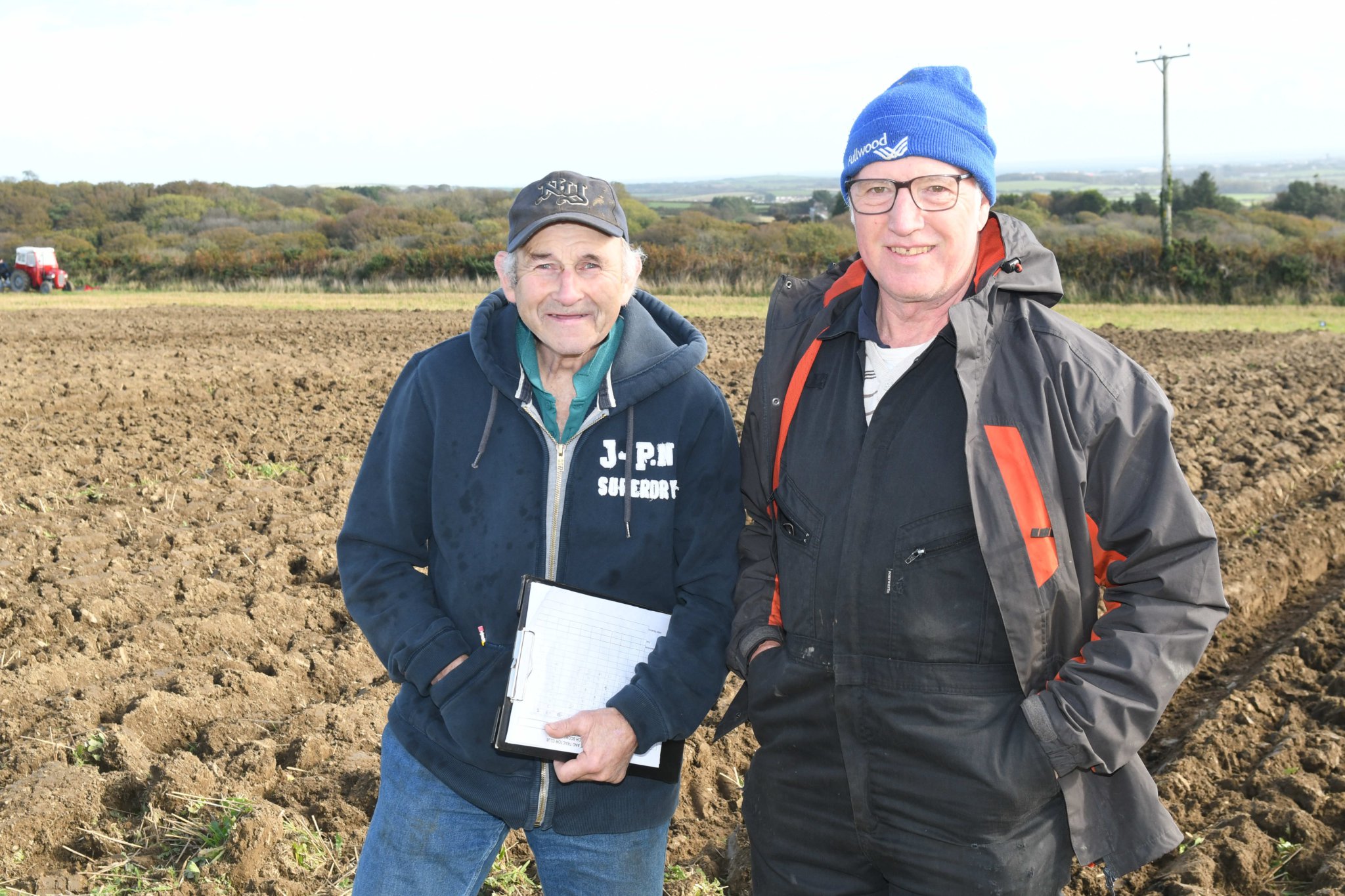 The Southern Vintage Engine and Tractor Club’s annual ploughing match at Ballavayre, Colby - judges Alan Skillicorn and Johnny Dobson