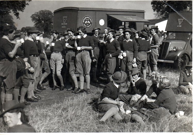 ABOVE: The Women’s Land Army; Below, Doris Finnamore’s Women’s Land Army Index Card