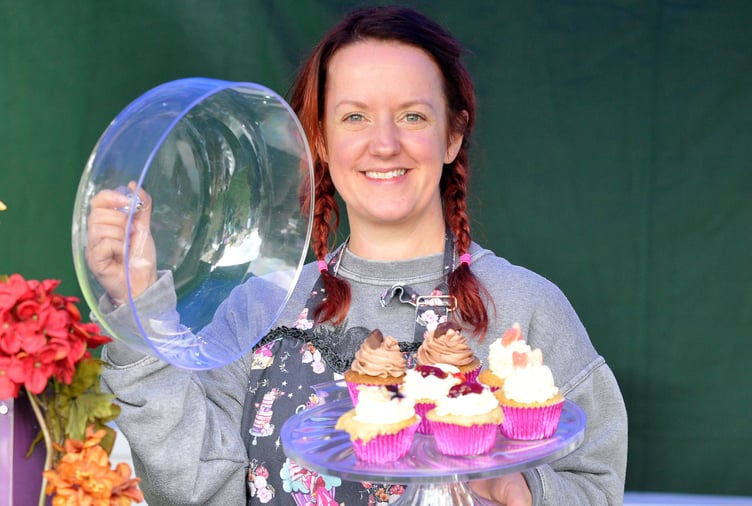 Photo: Steve Pope MDA151022A_SP005
Eat. Food and Drink Festival at Dawlish. Dusica Roberts from Somerset-based Dusi Cake
