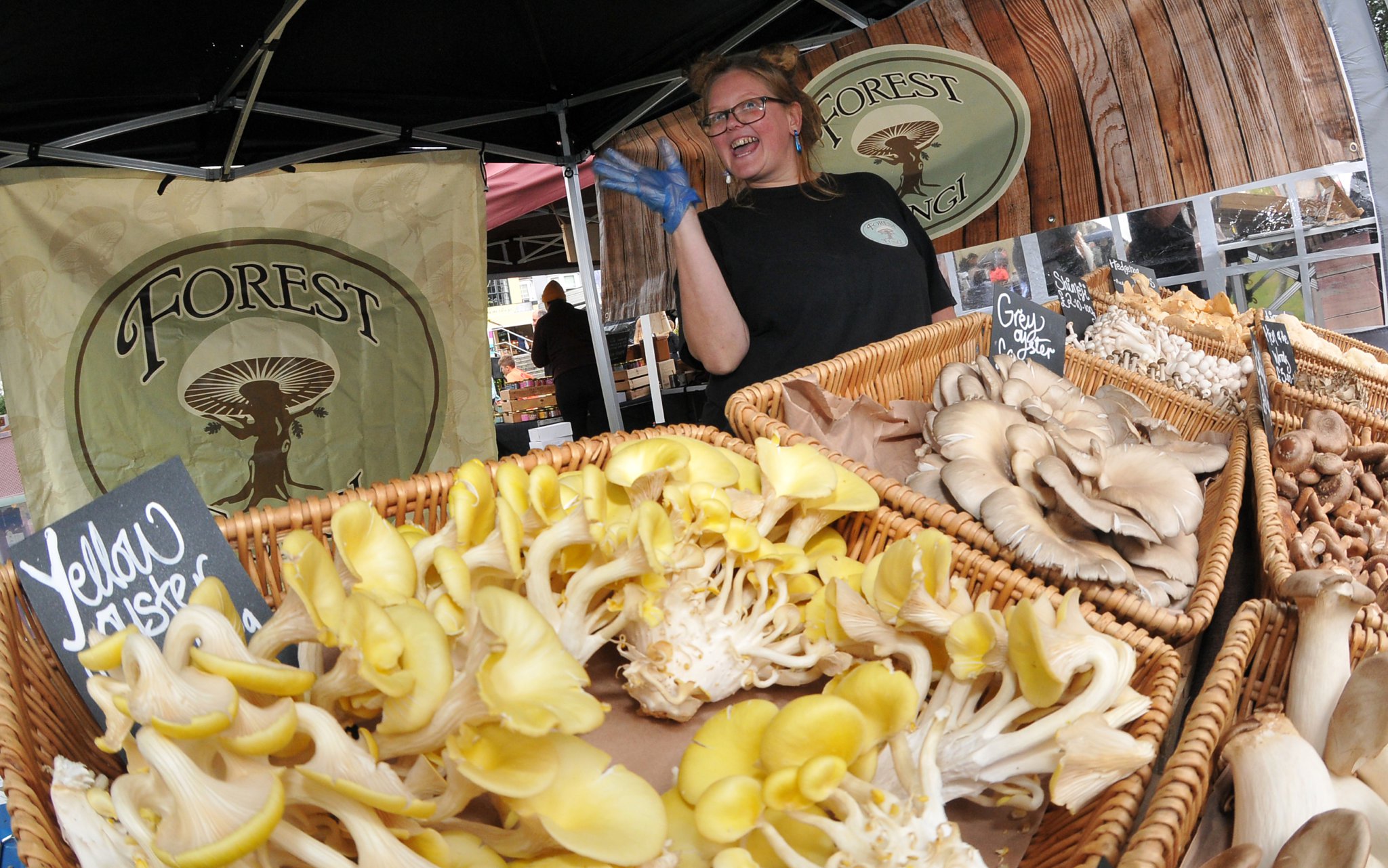 Photo: Steve Pope MDA151022A_SP001
Eat. Food and Drink Festival at Dawlish. Chelsea Teasdale from Forest Fungi