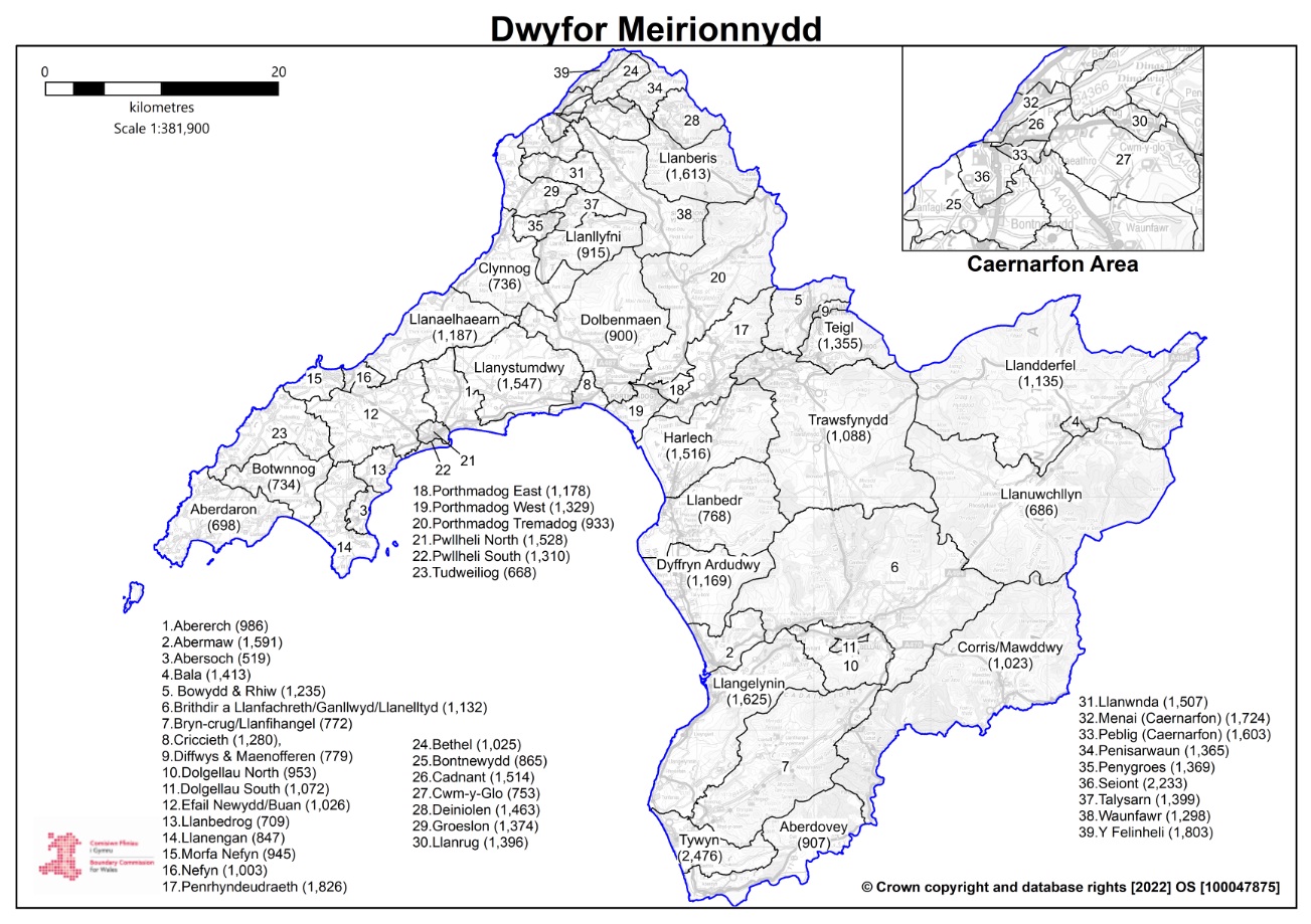 Dwyfor Meirionnydd plan