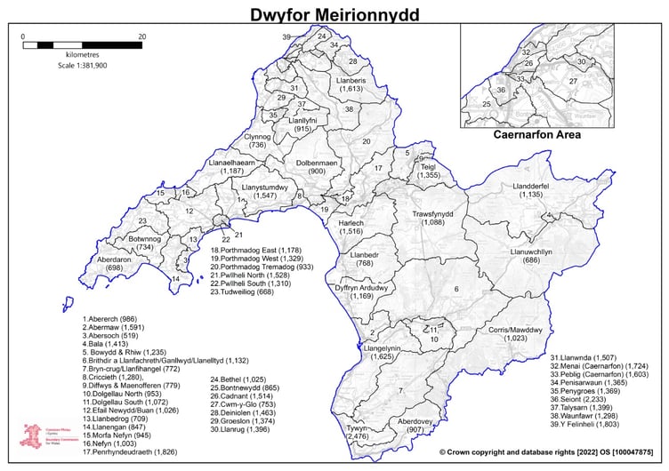 Dwyfor Meirionnydd plan