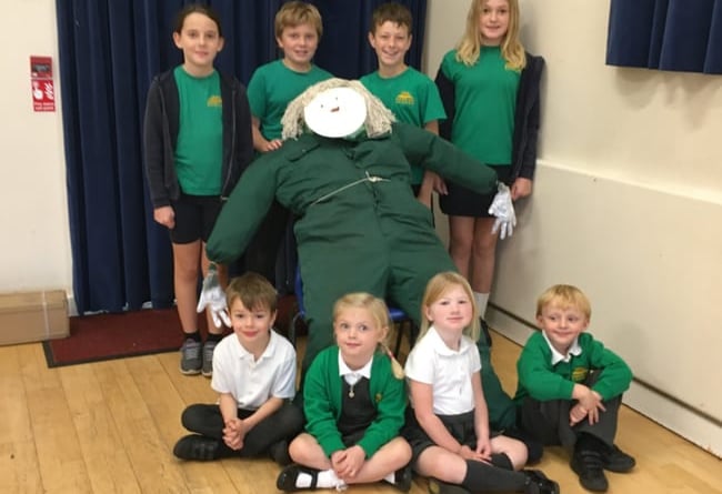 Children at Beacon Hill Primary School made this year’s guy