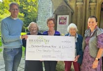 Bramshott Open Gardens cheques presented to charities