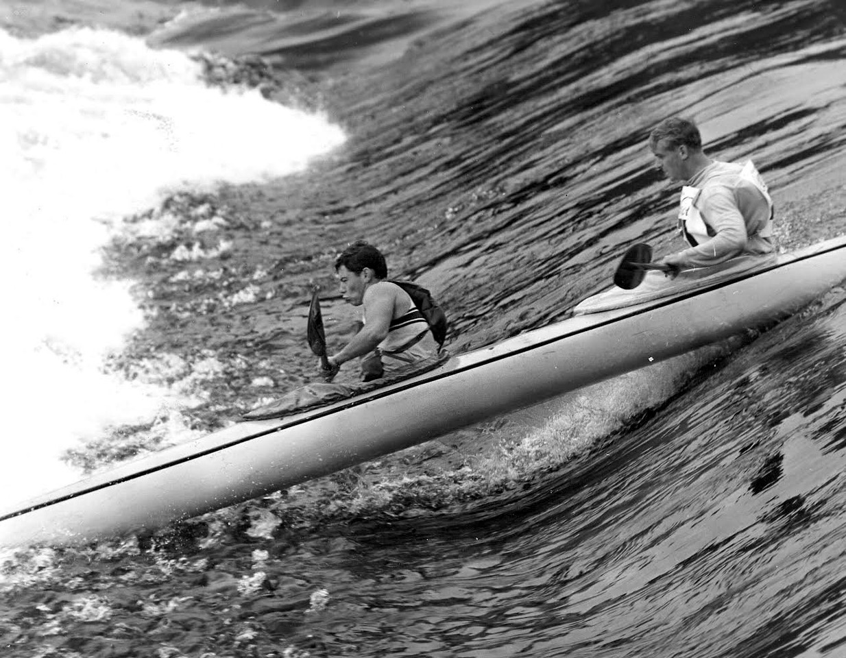 Challenging times with a canoe.