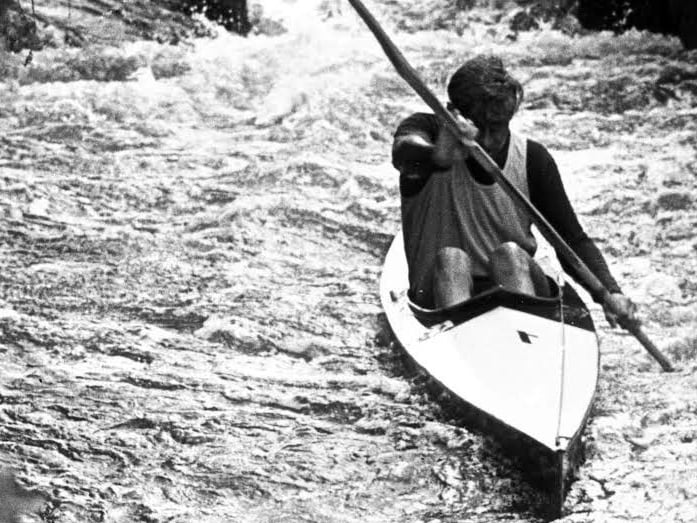 Challenging times with a canoe.