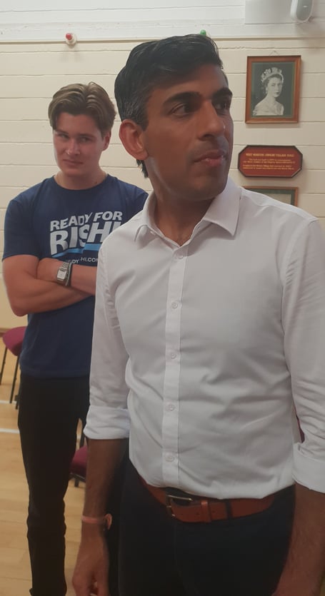 New Prime Minister Rishi Sunak.