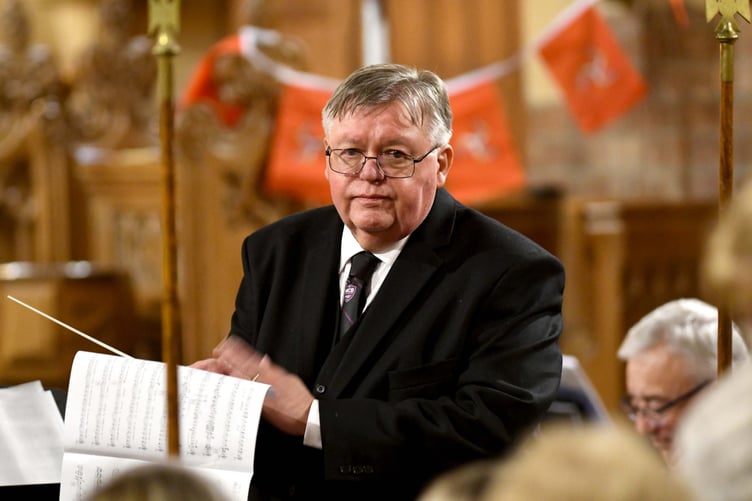 Manx Concert Brass present a reimagined Last Night of the Proms at Braddan Church - pictured is Ian Clague