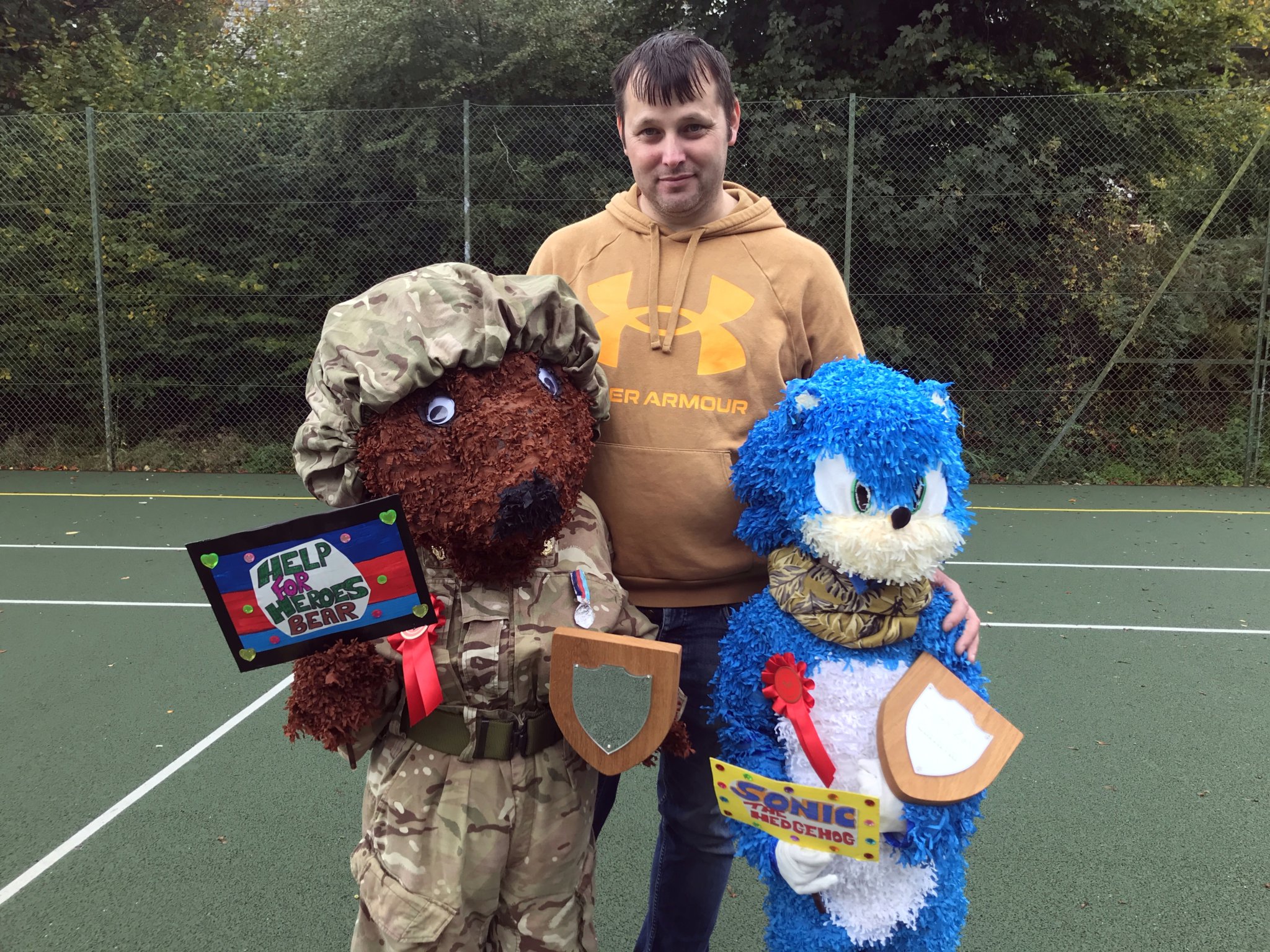 Ricky Moore, of Okehampton, wkth sons Cameron and Oliver