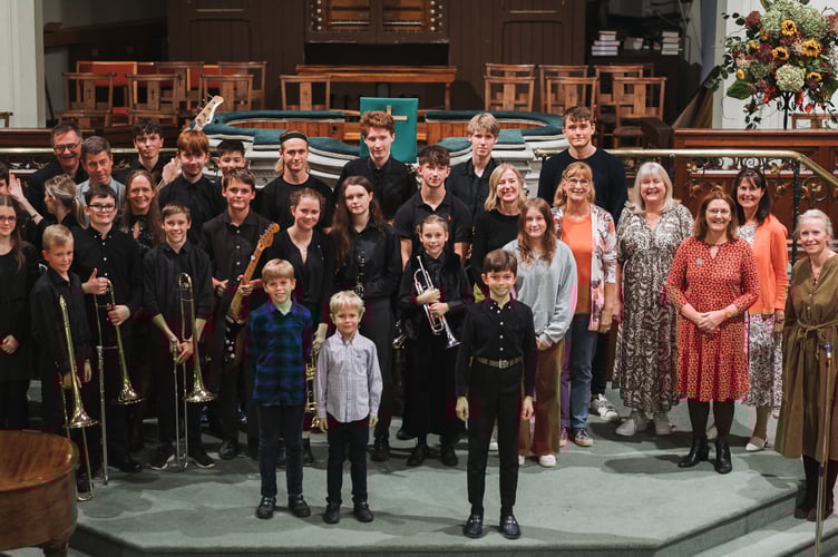 Participants in fundraising concert at The Spire Church in Farnham, October 1st 2022.