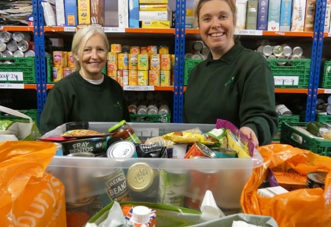 Five large plastic tubs of food for Farnham food bank was collected at last weekend’s Town match, which attracted a record crowd for a league game with fans able to watch for a food bank donation and a voucher from the Herald. “It was a very successful initiative – we were all delighted,” said Town chairman Paul Tanner.