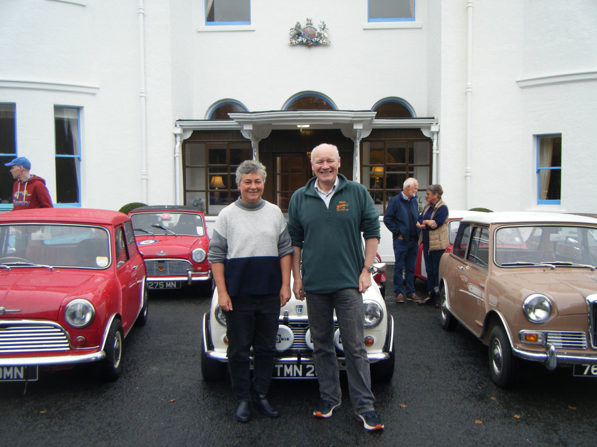 Lieutenant Governor Sir John and Lady Lorimer hosted classic Mini owners at Government House